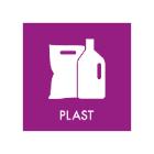 Piktogram NRW Plast 150x150 mm lilla/hvid product photo