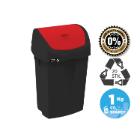 Affaldsbeholder Nordic Recycle 25 ltr Sort Rød vippelåg product photo