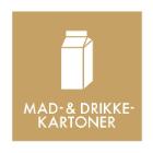 Piktogram Mad- og Drikkekartoner 120x120 mm Brun product photo
