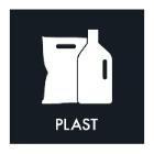 Piktogram Plast 120x120 mm Hvid uden baggrund product photo
