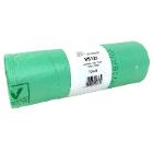 Sæk 125 ltr 750x1150 mm 30my bionedbrydelig PLA grøn product photo