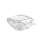 Bæger Deli med hængslet låg 125 ml 117x112x29 mm Firkantet RPET Klar product photo