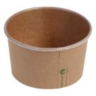 Isbæger 360 ml 12 oz Ø105x60 mm kraft pap PLA bionedbrydelig Brun product photo