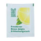 Vådserviet fugtighedsserviet med citronduft enkeltpakket product photo