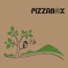 Pizzaæske L29xB29xH3cm brun med tryk Pizzabox product photo