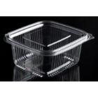 Plastbæger Catersource 500 ml 90x105x55 mm firkantet hængslet låg RPET Klar product photo