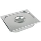 Låg 1/6 GN 17.5x16.5x3 cm Rustfri stål til Kantine 1/6 GN product photo