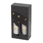 Vinkarton L16.4xB8.5xH36cm Pap med vindue sort til 2 flasker product photo