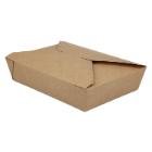 Takeaway æske Verive 140/155x195/215x48 mm 1400 ml papir biocoating Brun product photo