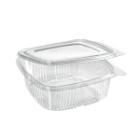 Bæger Deli med hængslet låg 1000 ml 175x166x66 mm Firkantet RPET Klar product photo