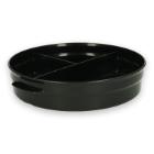 Skål Verive 3-Rum Flergangs Ø21xH4.8cm 1030ml PP med Låg Transparent Sort product photo