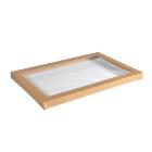 Låg Glance 45.5x31.3x3cm Pap/PLA med vindue Brun product photo