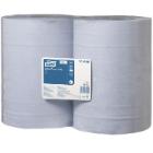 Aftørringsrulle Industri Tork Basic W1 2-lag Ø26.3cm B36.9xL340m Genbrug FSC Blå product photo