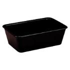 Bakke nudelbakke 750 ml 175x120x52 mm til microovn PP sort product photo