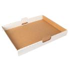 Transportæske 432x301x47xmm Brun/hvid neutral passer til ½ kagemand product photo