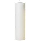 Bloklys Ø80x300 mm Brændetid 180 timer Hvid product photo