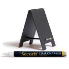 Skilt Securit Mini dobbelsidet sandwich 17x5x0.3 cm med Hvid tuschpen Sort product photo