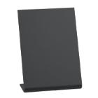 Skilt Securit A6 L-formet Vertikal tavle Frostet sort/blank bagside 3 stk pr sæt product photo