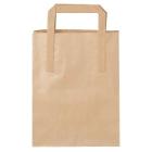 Bærepose 4.9ltr 180x80x220mm 70g Papir Med Hank Brun product photo