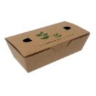 Pommes Frites Æske Nr. 1 138x67x43mm Pap FSC med tryk og låg Brun product photo