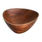 Skål Retro 19.5x19.5x10 cm Trekant PS Brun product photo