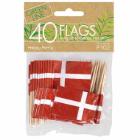 Flag Kageflag p&aring; tr&aelig;pind Dannebrog 3,5x7cm Papir R&oslash;d/Hvid product photo