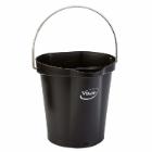 Spand Vikan Hygiejne 6 ltr Sort Reng&oslash;ring/f&oslash;devarekontakt product photo