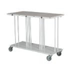 Affaldsstativ trippel med l&aring;g med b&oslash;lje hvid til 110ltr product photo