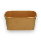 Bæger Verive rektangulær 1000ml 172x120x75mm bionedbrydelig PAP/PLA brun product photo