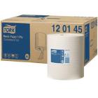Håndklæderulle Tork Basic M2 1 lag hvid midi 300 m.Uden hylse. product photo