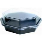 Multiboks 1 rum med låg sort/klar 230x230x80 mm octaview product photo