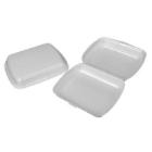 Termobakke 1-rum 247x198x75 mm Hængslet låg XPS Hvid HP 4/1 TT product photo