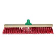 Balai de rue pvc court monture plate bois non verni fixe manche 60 cm photo du produit