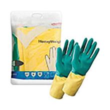 Gant en latex-n&eacute;opr&egrave;ne vert/Jaune extra-r&eacute;sistant Heavyweight taille M photo du produit