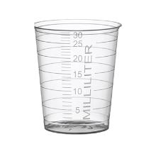 Godets &agrave; m&eacute;dicaments transparent &Oslash;38 mm 42 mm 30 ml 60 x 80 pc photo du produit