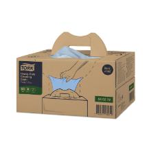 Poetsdoek blauw 1 laag 41,5 x 35,5 cm W7 Tork cloth 530 artikelfoto