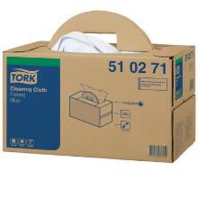 Chiffon non tissé bleu 1 pli 42 x 38 cm W7 Tork Premium Cloth 510 Handybox photo du produit