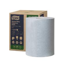 Poetsdoek blauw 1 laag 38 x 32 cm W1 W2 W3 Tork Premium Cloth 530 artikelfoto