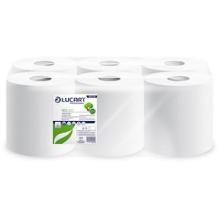 Wit gerecycled reliëfpapier, 1-laags, 300 m, Eco 300, centrale afwikkeling artikelfoto