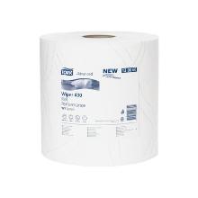 Poetsdoek wit extern afw 2 laag 340m Tork Advanced Wiper 430 artikelfoto