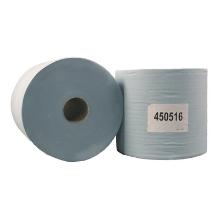 Poetsdoek blauw gewafeld 2rol 2lg 30x23cm 1000v 300m artikelfoto