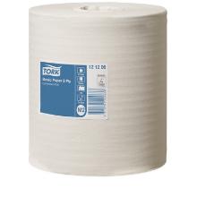 Poetsdoek wit gemengd 2 laags 160m M2 Tork basic artikelfoto