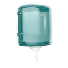 Dispenser centerfeed wit turqoise 26 x 24 x 34 cm M4 Tork Reflex artikelfoto
