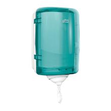 Dispenser centerfeed wit/turqoise 20x18x34cm M3 Tork Reflex Mini artikelfoto