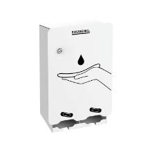 Dispenser pour protections p&eacute;riodiques blanc 2 compartiments - Hygi&egrave;ne f&eacute;minine photo du produit
