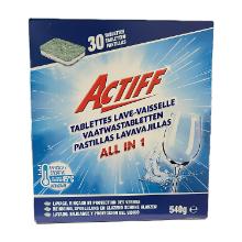 Tablettes Lave-vaisselle 3-en-1 Puissantes 30pcs Actiff photo du produit