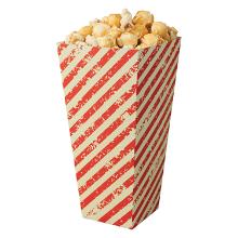 Popcorn pot : vierkant - karton - rood creme - 1170 ml - 500 st artikelfoto