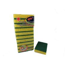 Schuurspons geel schuurlap groen 14 x 10 x 3 cm 10 st artikelfoto