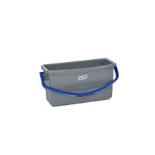 Seau 15 l gris poign&eacute;e bleue pour chariot d'entretien XT6 photo du produit