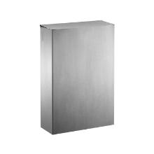Afvalbak - muurbevestiging - geborsteld inox - grijs - 20 lt - "axos" artikelfoto